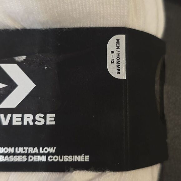 Converse Half Cushion Ultra Low 6-PK Socks- White - Picture 7 of 8